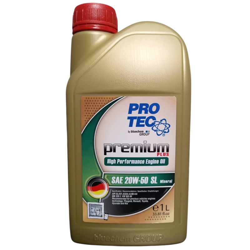روغن موتور خودرو بنزینی پروتک مدل sl 20w 50 حجم 1 لیتر